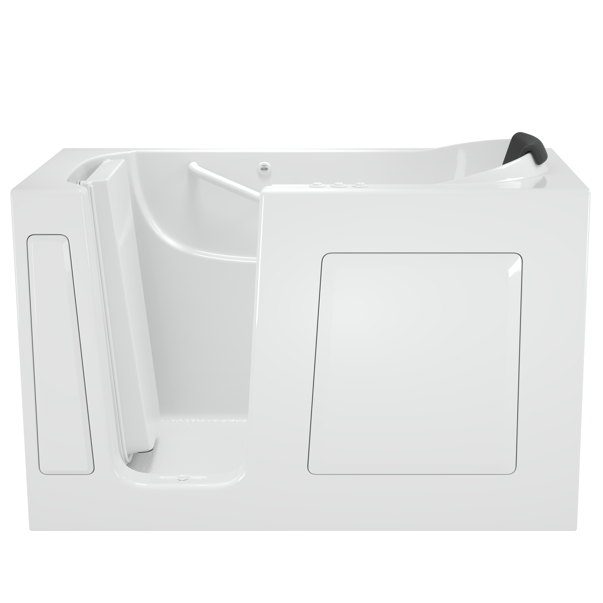 Gelcoat Premium Series 30 x 60  Inch Walk in Tub With Combination Air Spa and Whirlpool Systems   Left Hand Drain WIB WHITE